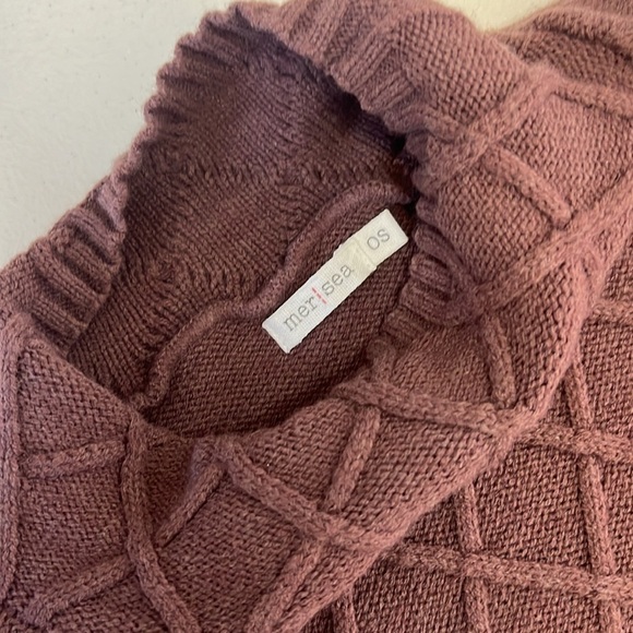 MerSea One Size Lisbon Traveler Sweater in Eggplant - Picture 4 of 11